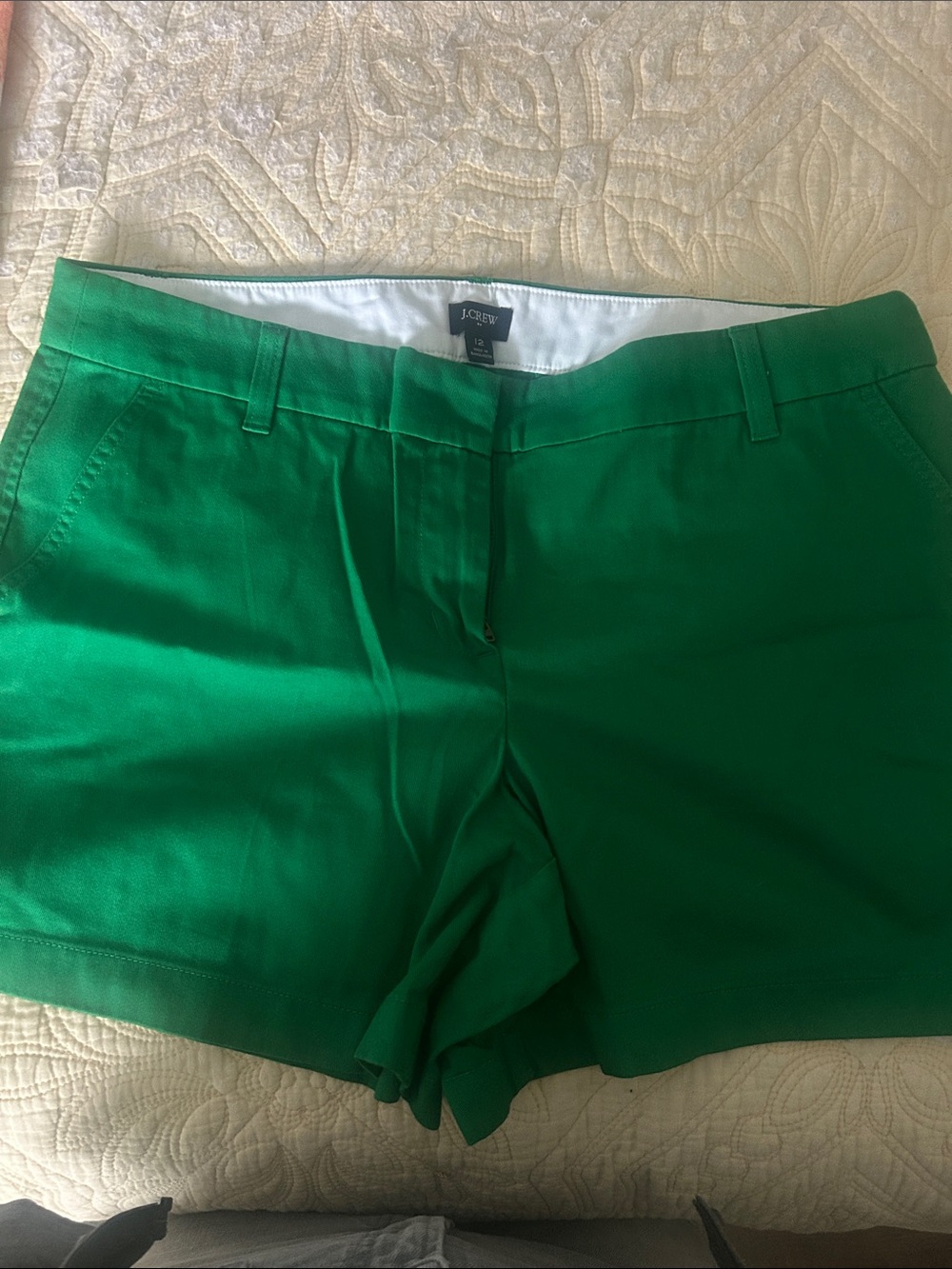 J. Crew Bright Green Women's Chino Bermuda Shorts